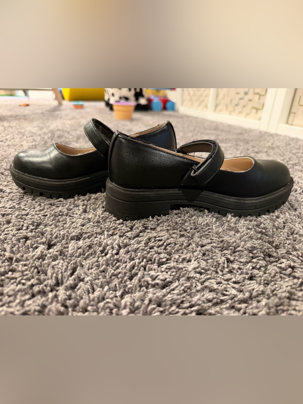 Children’s Place Classic Black Mary Jane Kids Shoes - Durable School Style